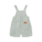 Huxbaby Huxbear Check Short Overall Almond Milk