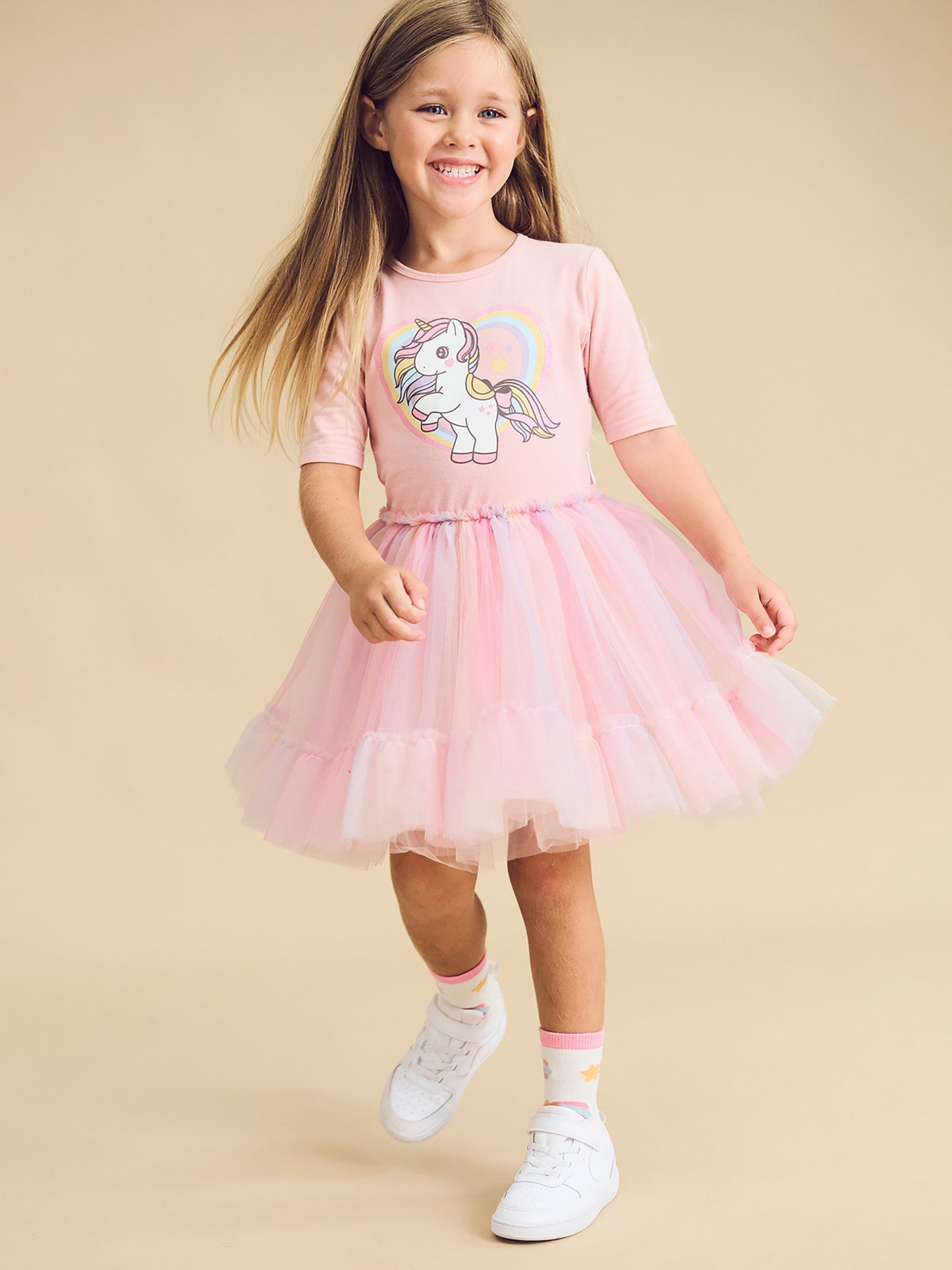 Huxbaby Rainbow Unicorn Ballet Dress Candy