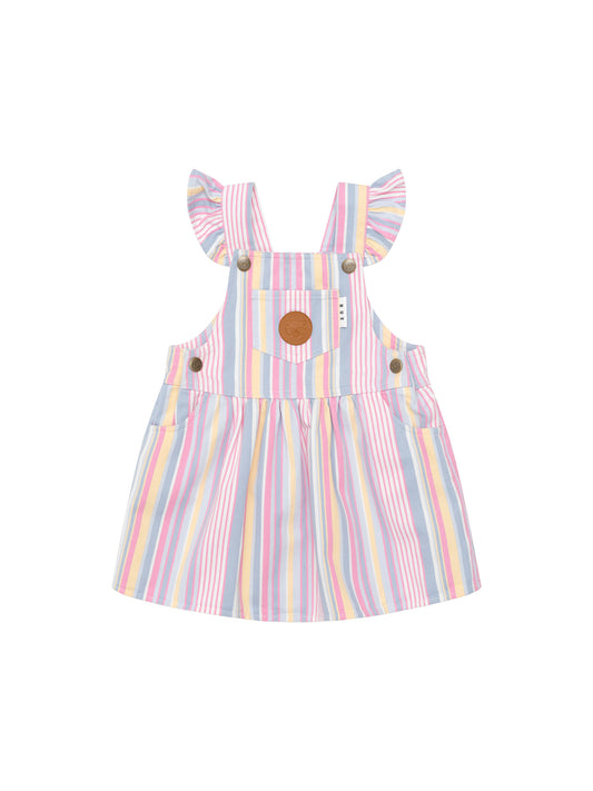 Huxbaby Rainbow Stripe Pinafore