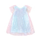 Huxbaby Daisy Seashell Tulle Flutter Dress Sea Rainbow