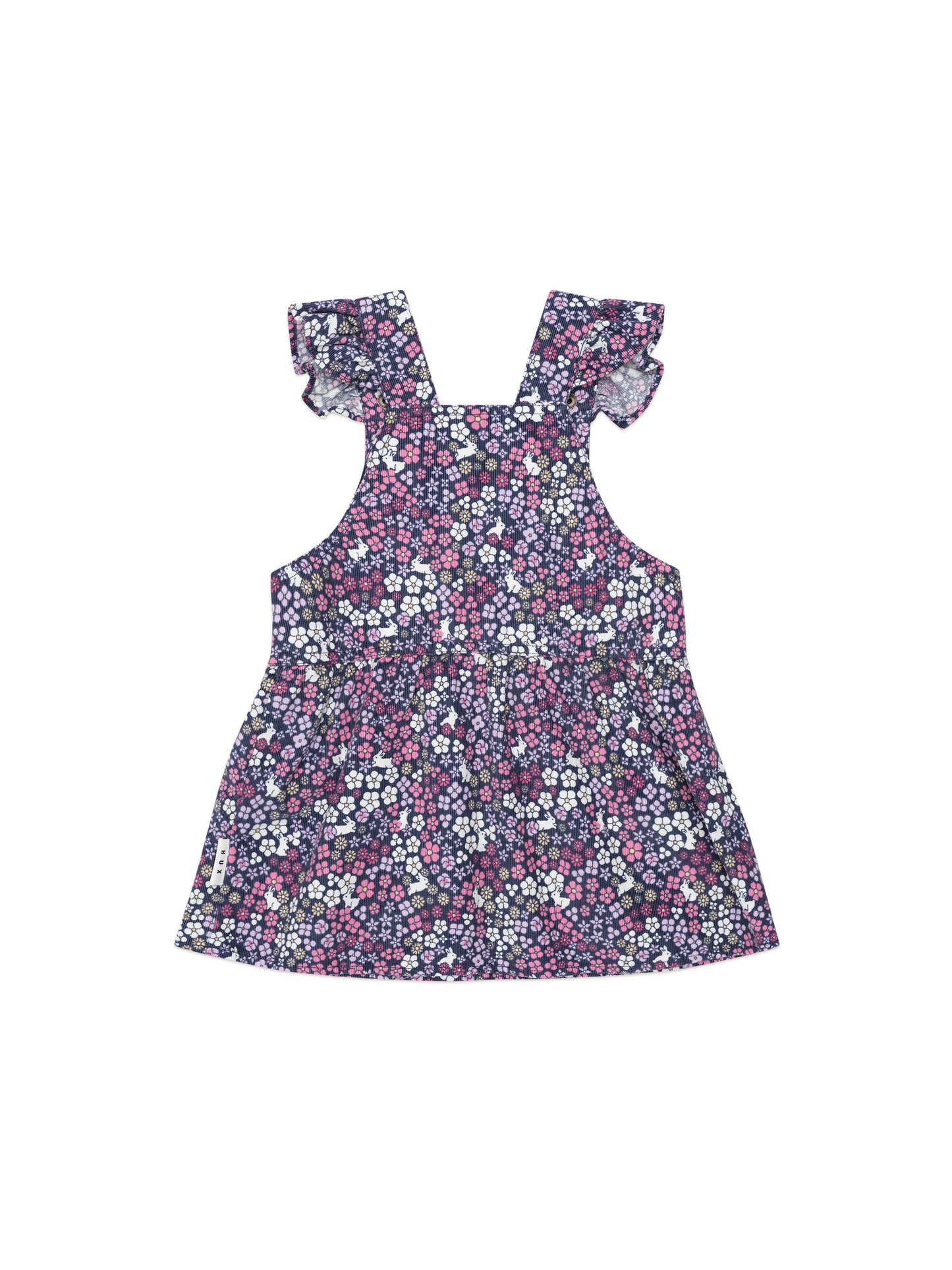 Huxbaby Midnight Flower Garden Overall Dress