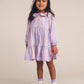 Huxbaby Rainbow Check Long Sleeve Frill Dress