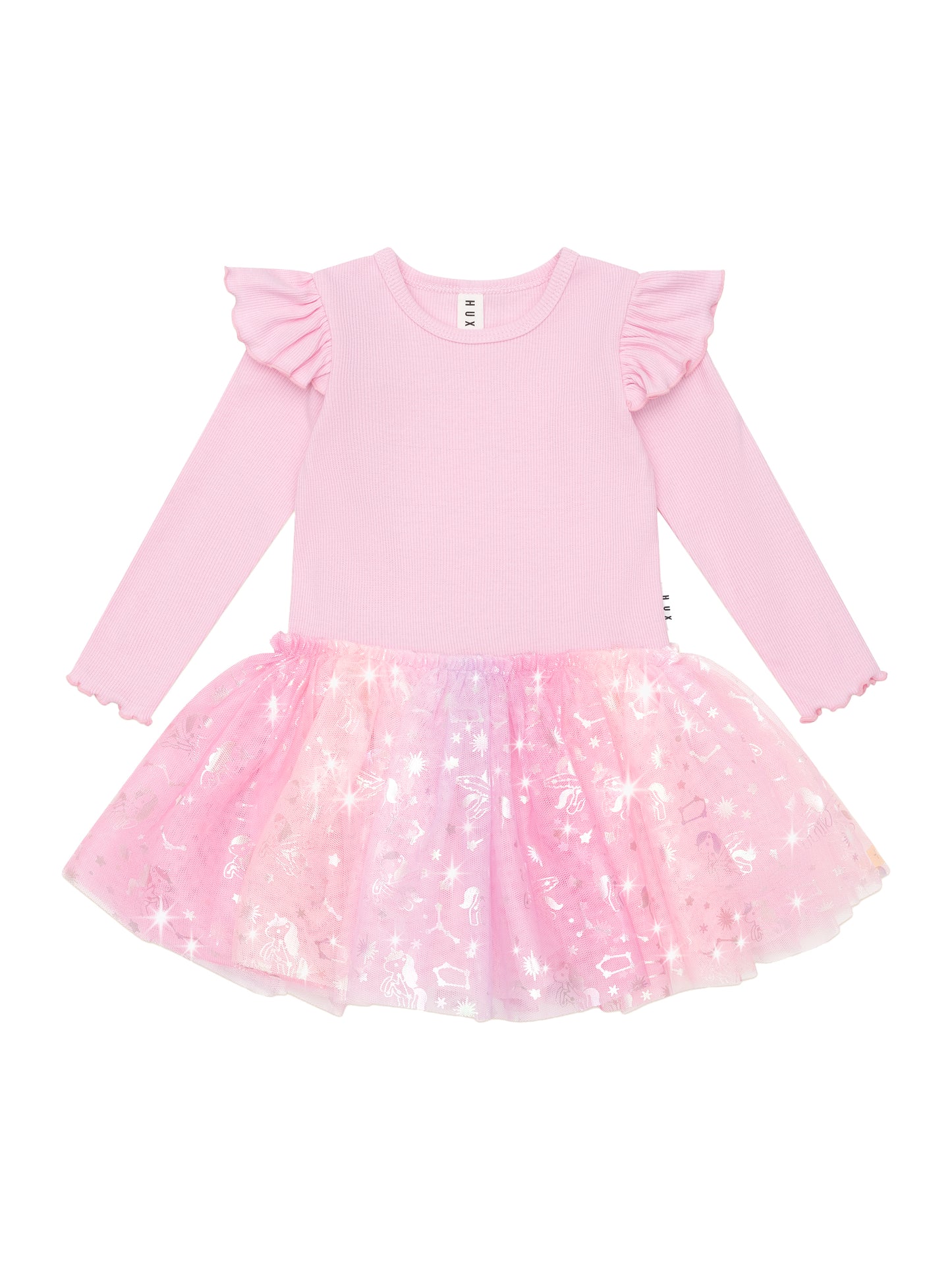 Huxbaby Cosmic Unicorn Ballet Rib Dress