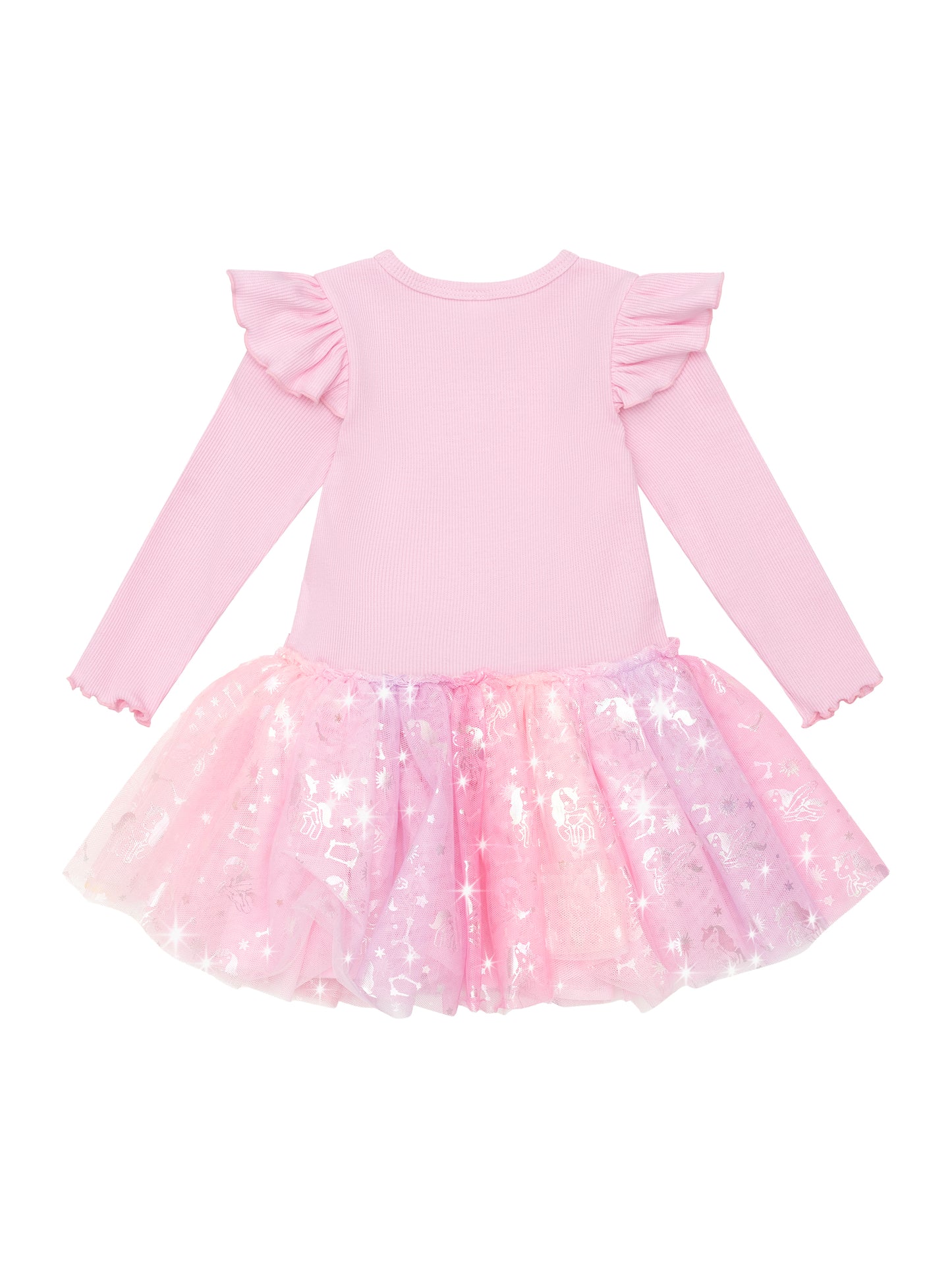 Huxbaby Cosmic Unicorn Ballet Rib Dress