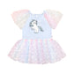 Huxbaby Flutter Unicorn Ballet Dress Pastel Rainbow