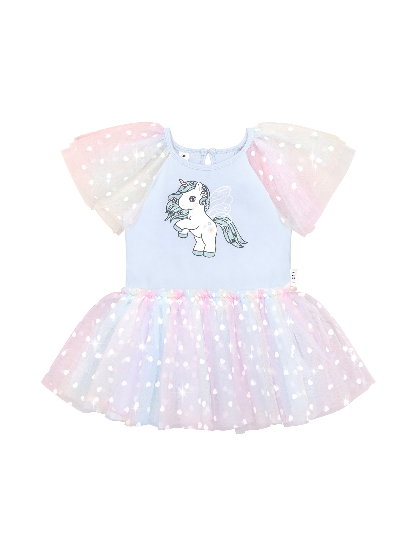 Huxbaby Flutter Unicorn Ballet Dress Pastel Rainbow