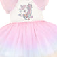 Huxbaby Unicorn Tiered Rainbow Party Dress Rainbow Almond Milk