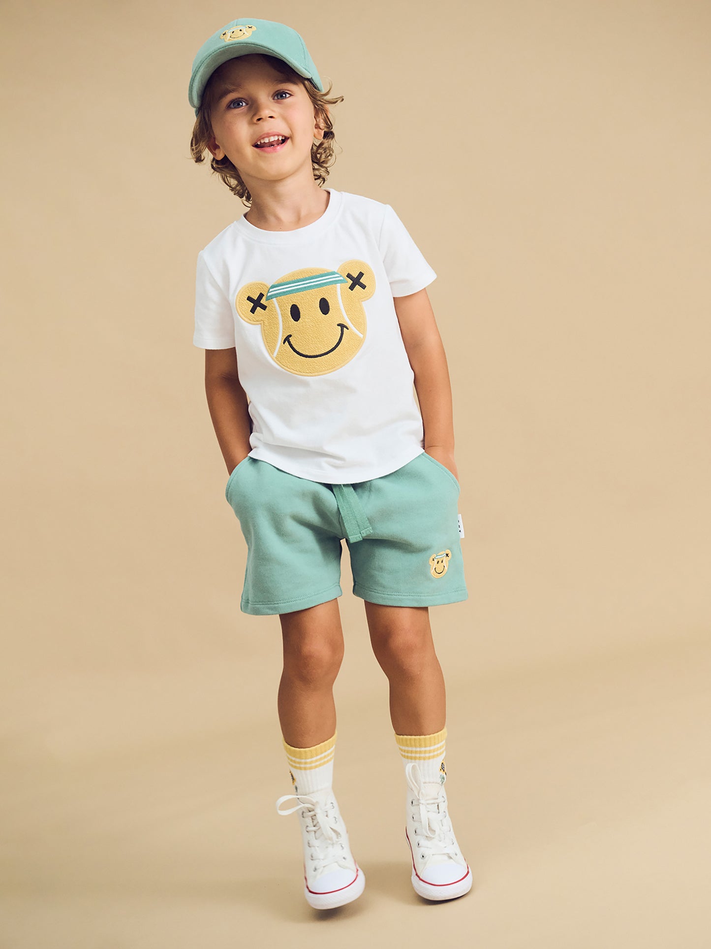 Huxbaby Tennis Bear T-Shirt White