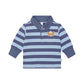 Huxbaby Peeping Hux Blue Stripe Long Sleeve Polo