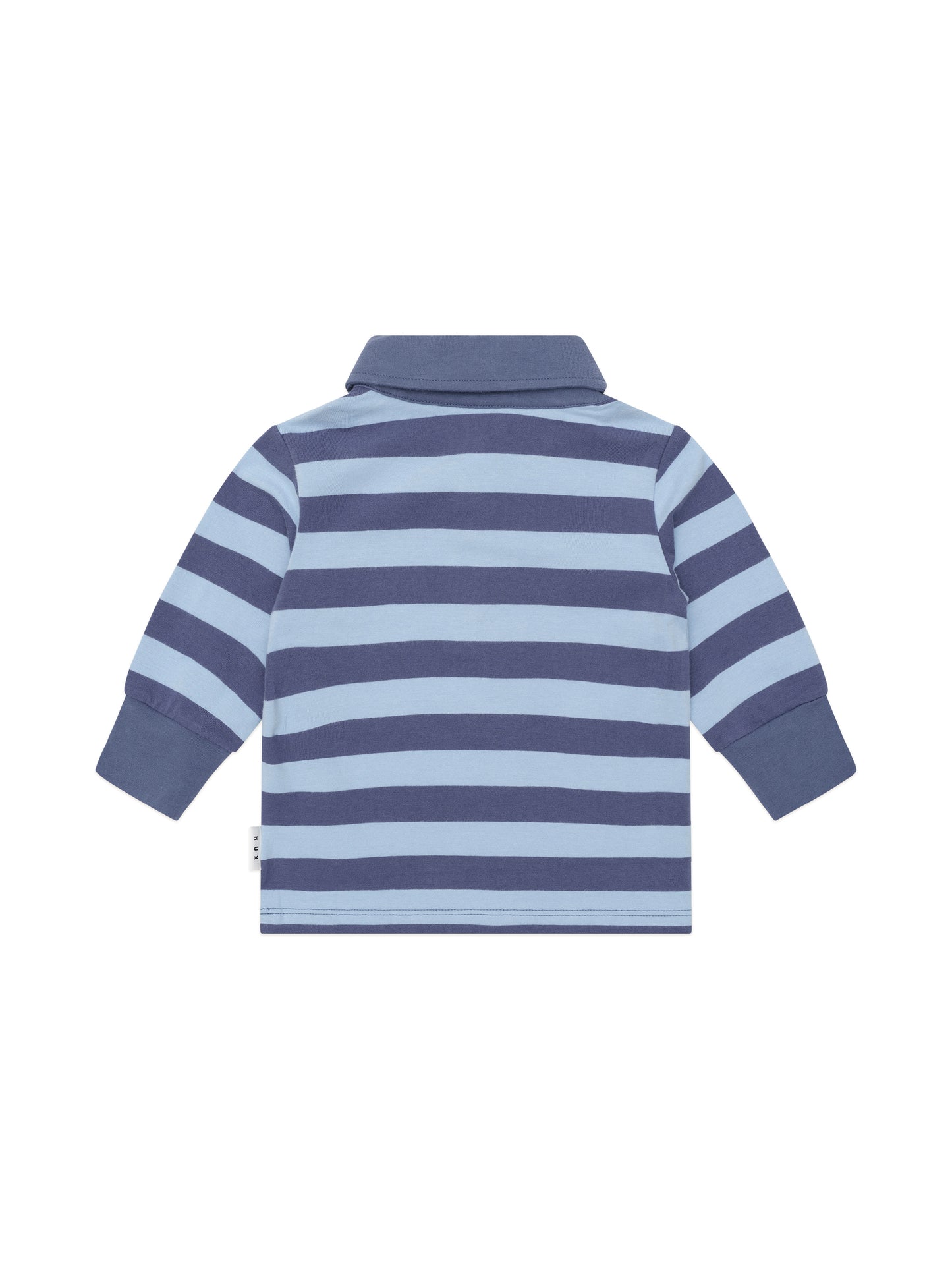 Huxbaby Peeping Hux Blue Stripe Long Sleeve Polo