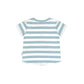 Huxbaby Construction Dino Stripe T-Shirt Marine Blue/Almond Milk