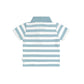 Huxbaby T-Rex Stripe Polo T-Shirt Marine Blue/Almond Milk