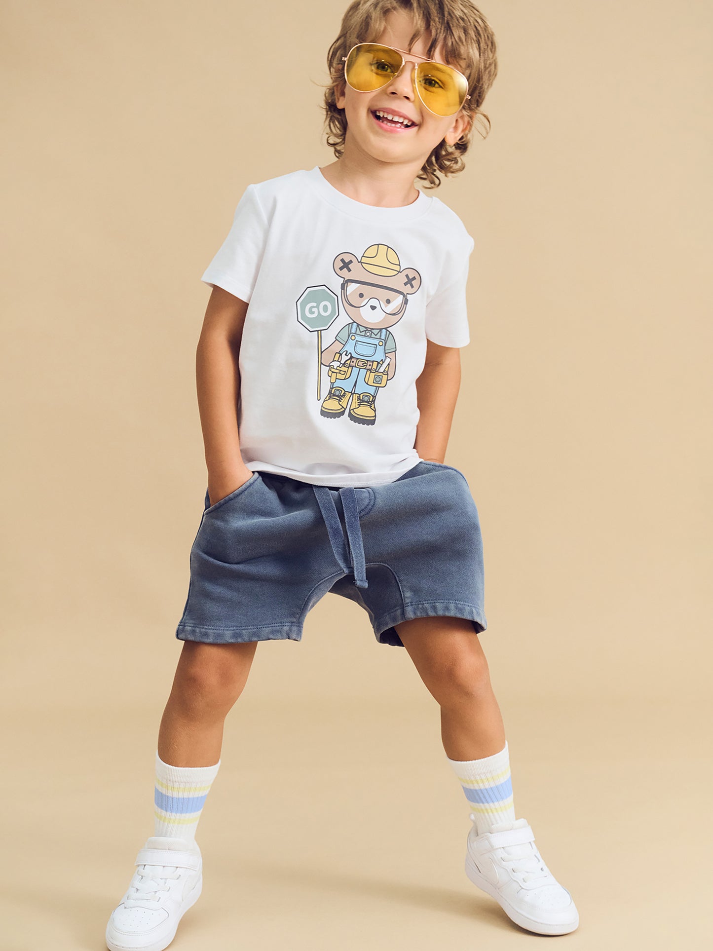 Huxbaby Roadworks Hux T-Shirt White