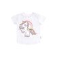 Huxbaby Rainbow Unicorn T-Shirt White