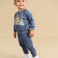 Huxbaby Digger Hux Sweatshirt Washed Navy