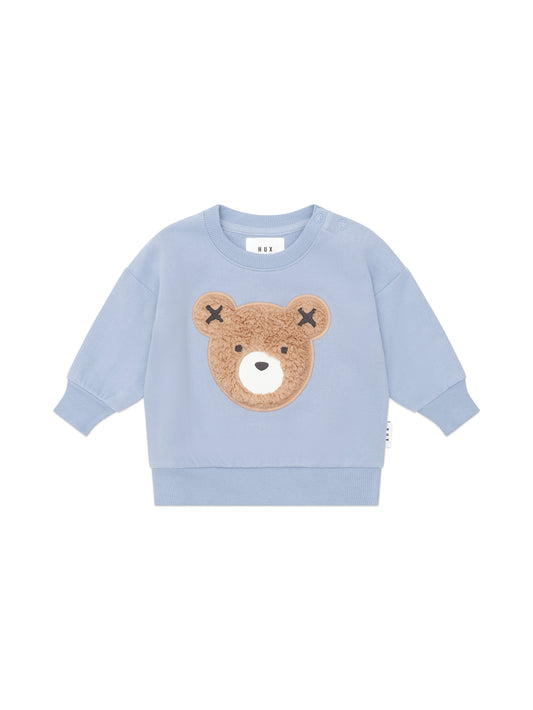 Huxbaby Stone Blue Furry Huxbear Sweatshirt