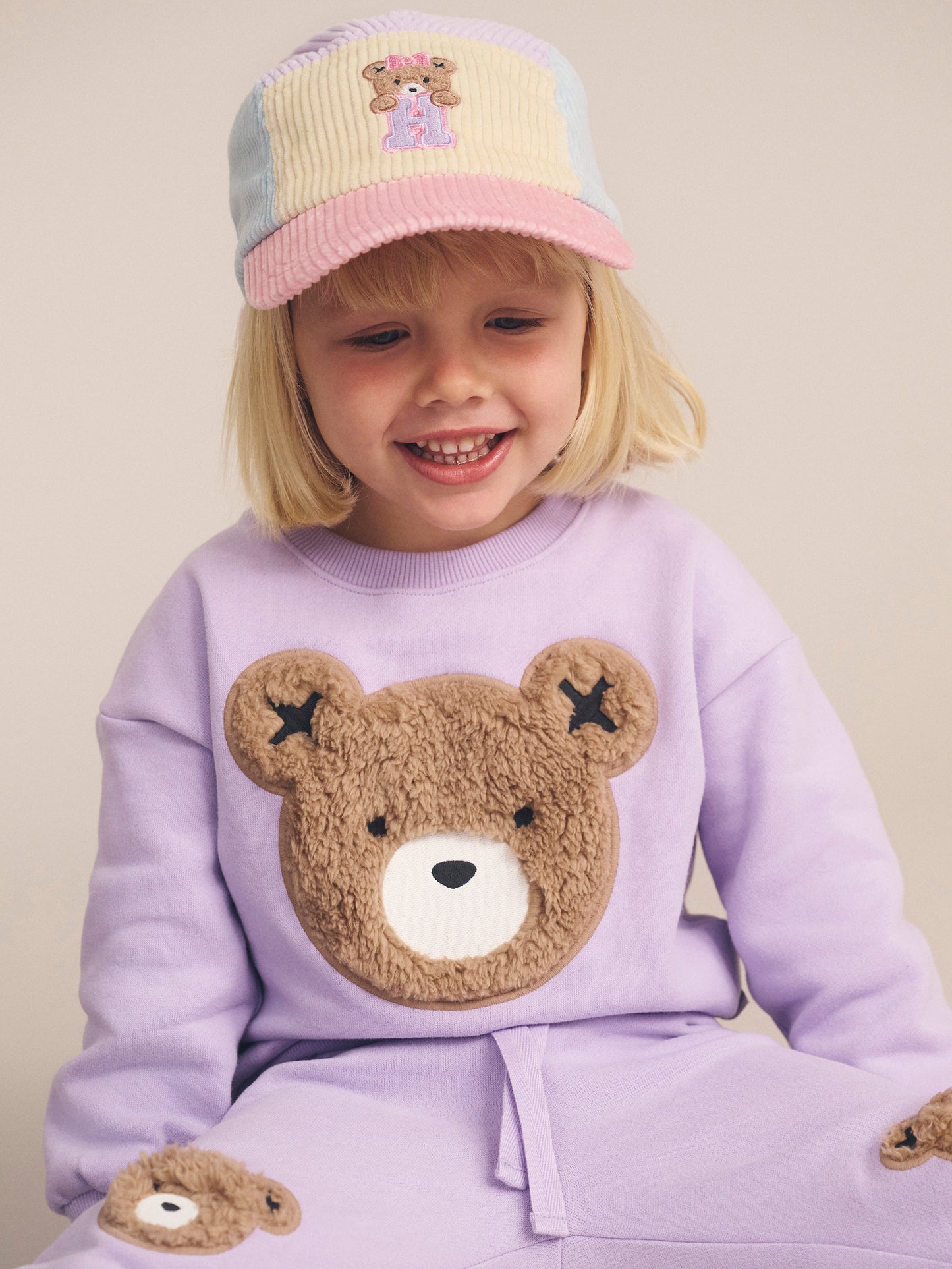 Huxbaby Orchid Furry Huxbear Sweatshirt