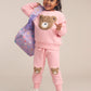 Huxbaby Blush Furry Huxbear Sweatshirt