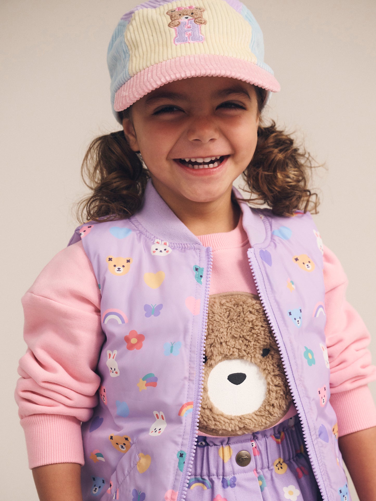 Huxbaby Blush Furry Huxbear Sweatshirt