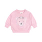 Huxbaby Daisy Furry Bear Sweatshirt Lilac Mist