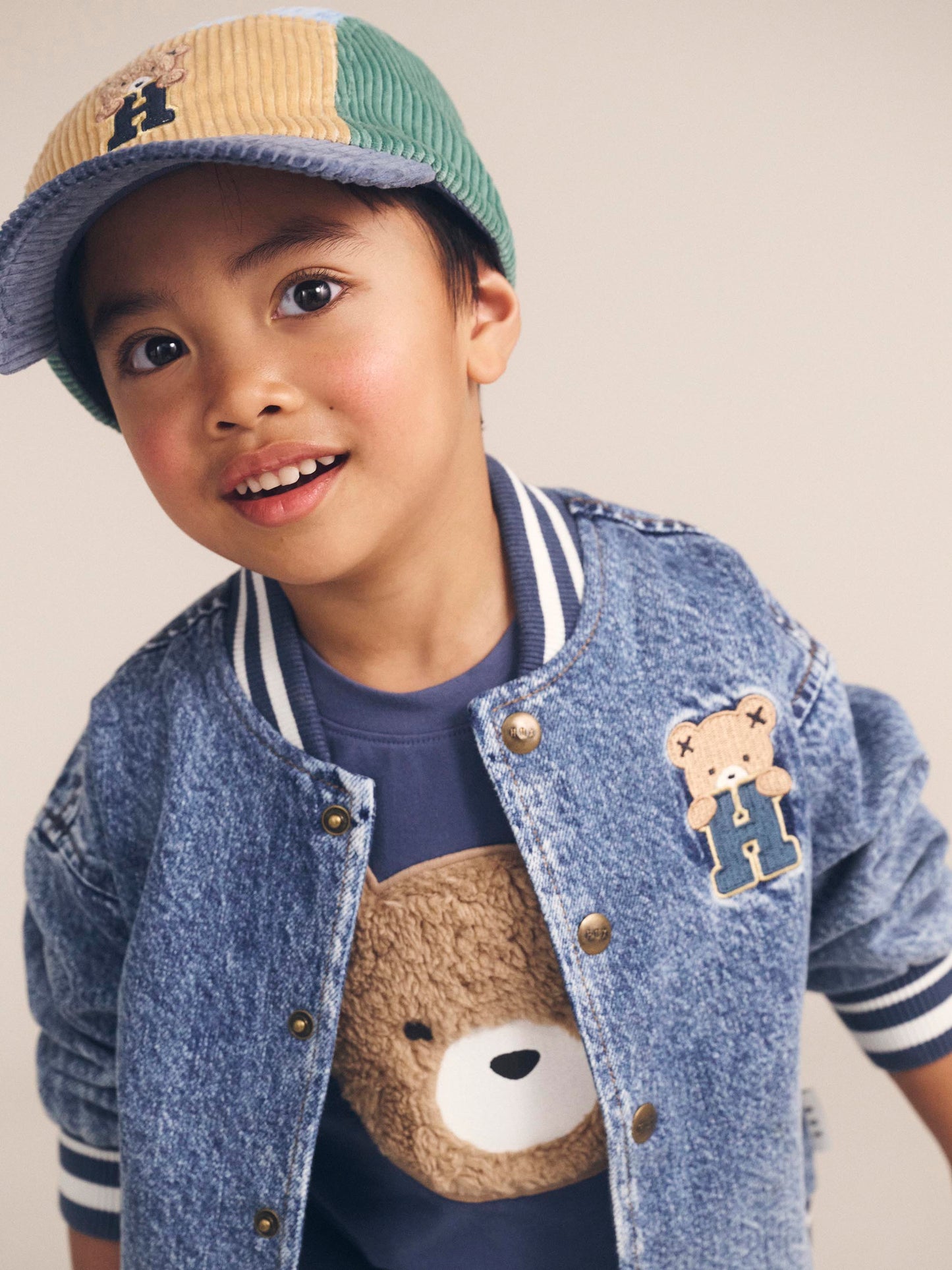 Huxbaby Dreamy Denim Bomber Jacket