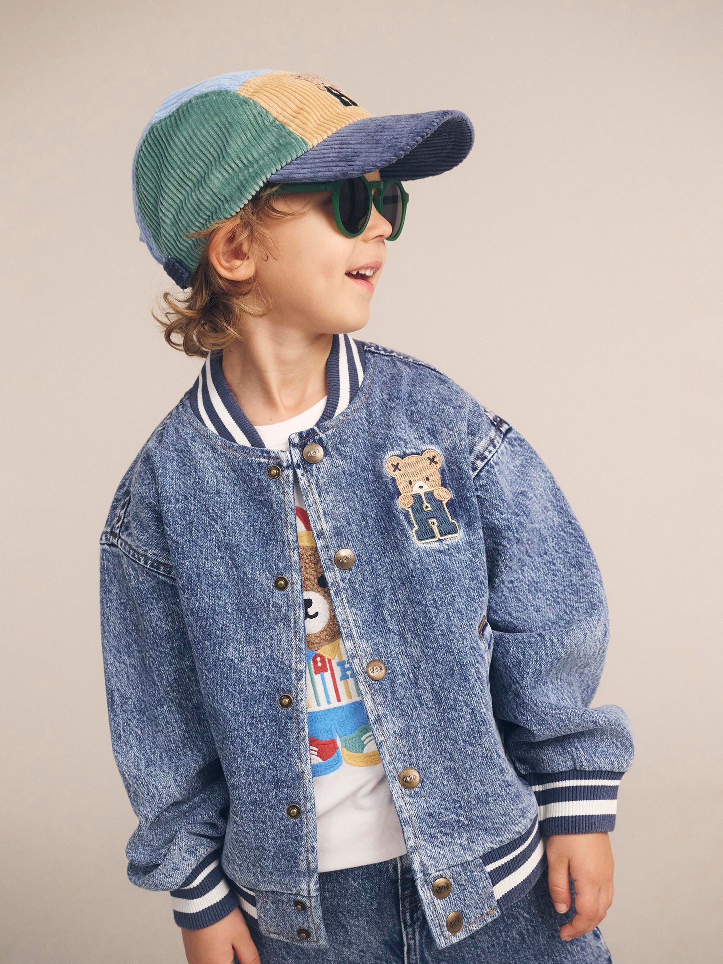 Huxbaby Dreamy Denim Bomber Jacket