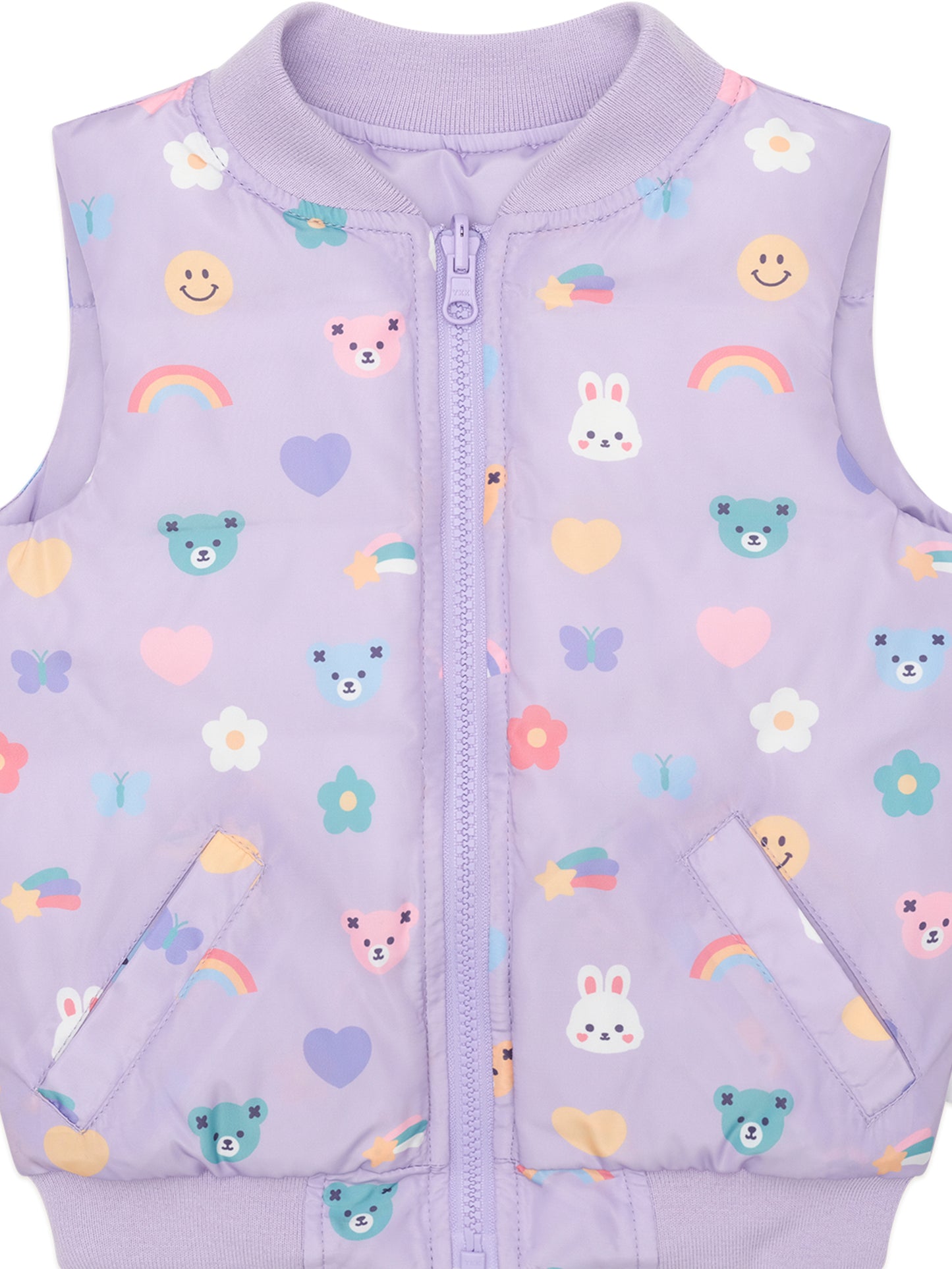 Huxbaby Hux Emoji Reversible Puffer Vest