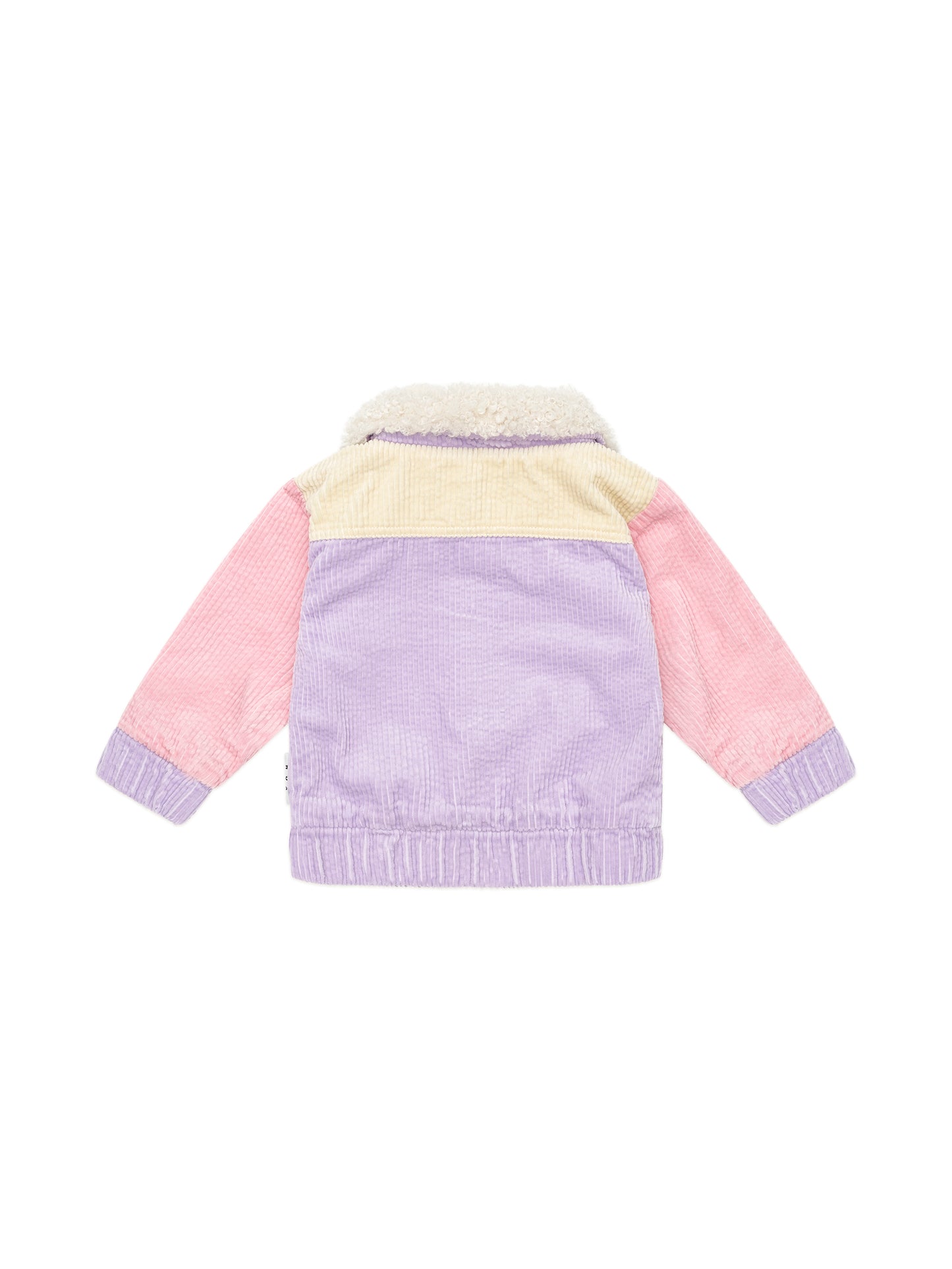 Huxbaby Blush Colour Block Cord Jacket