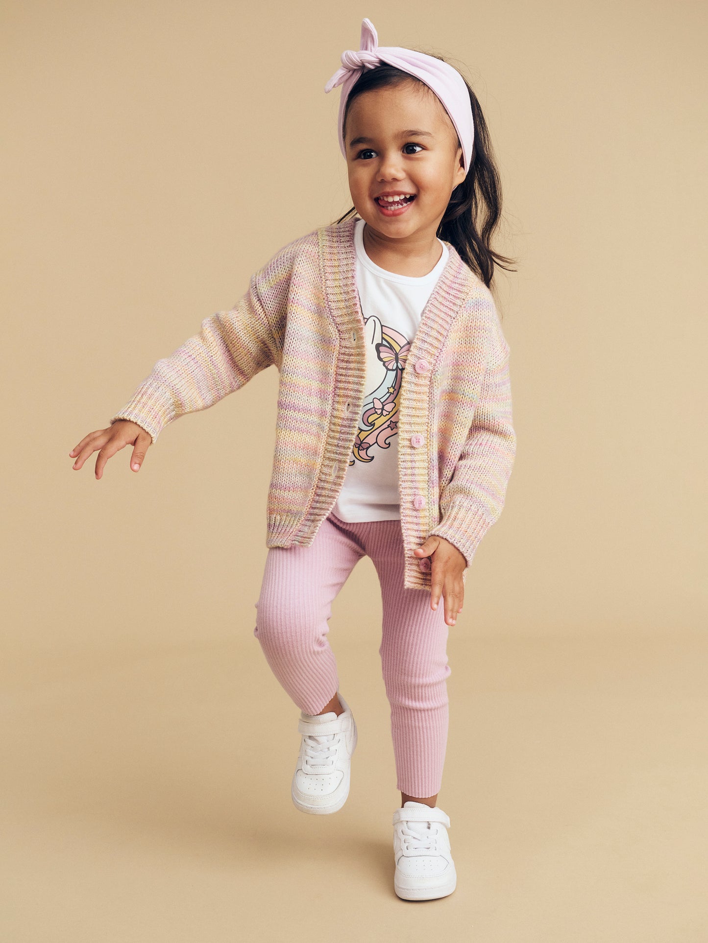 Huxbaby Soft Rainbow Boxy Cardi