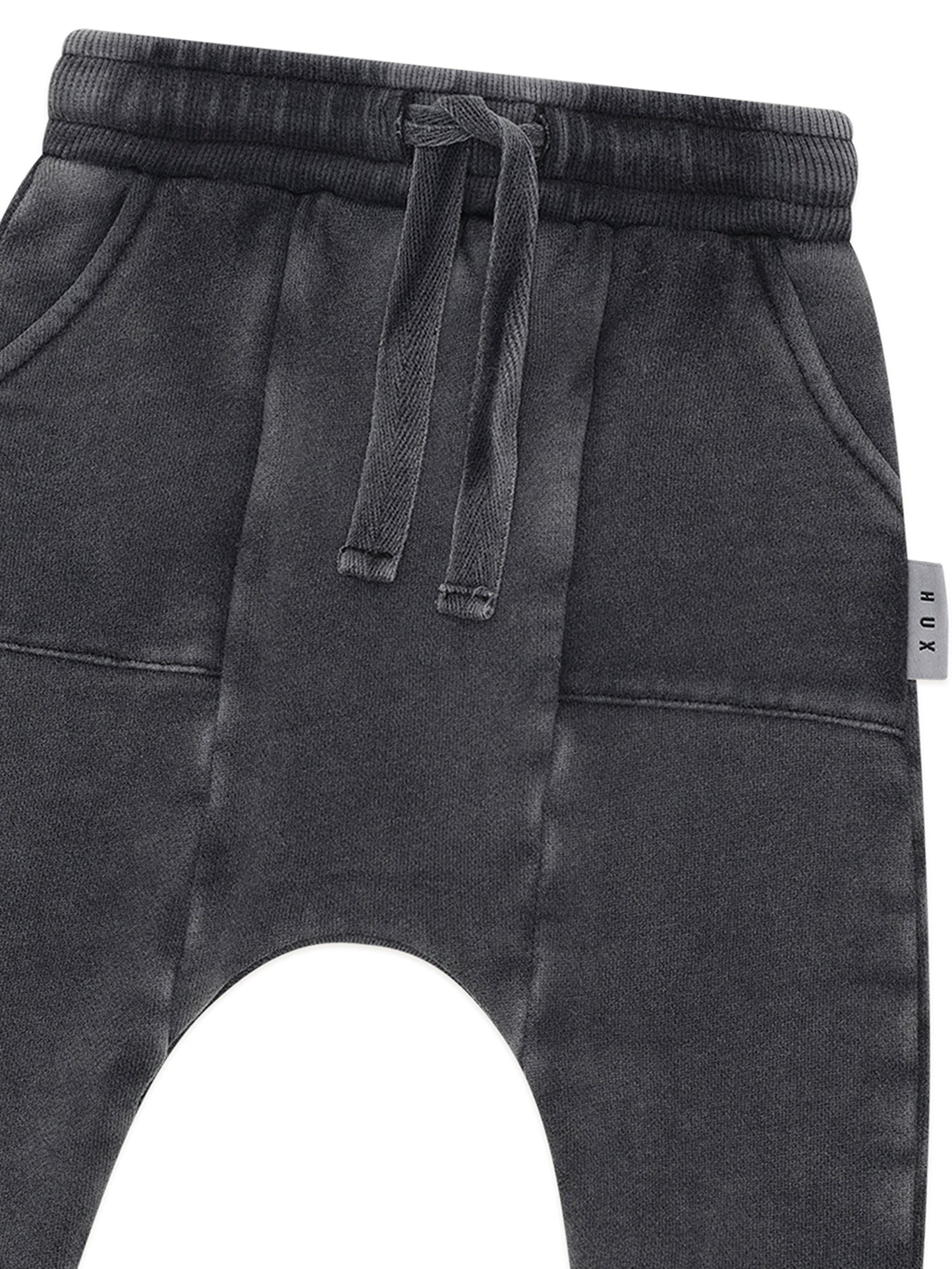 Huxbaby Washed Black Drop Crotch Pant