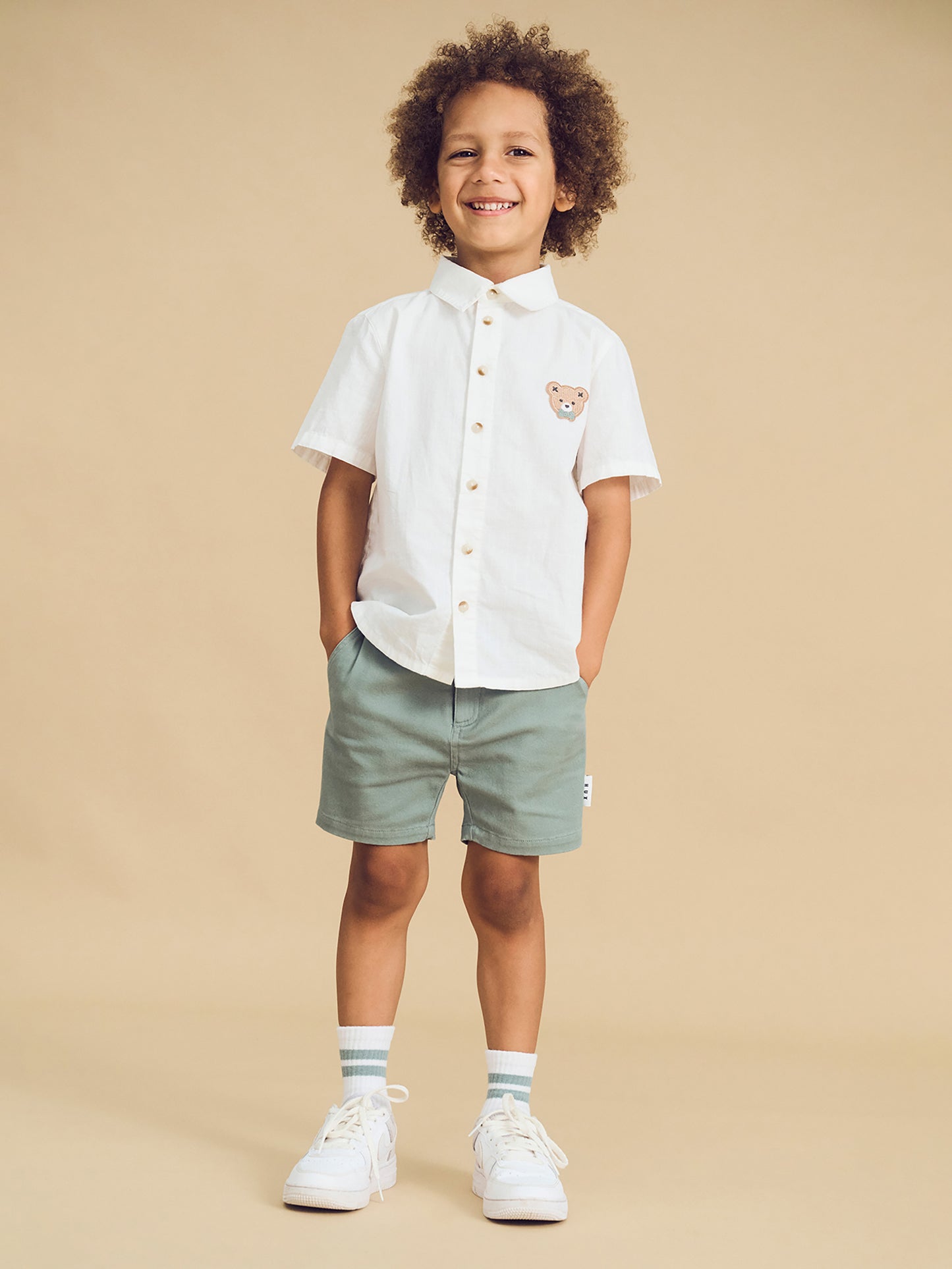 Huxbaby Chino Short Sage