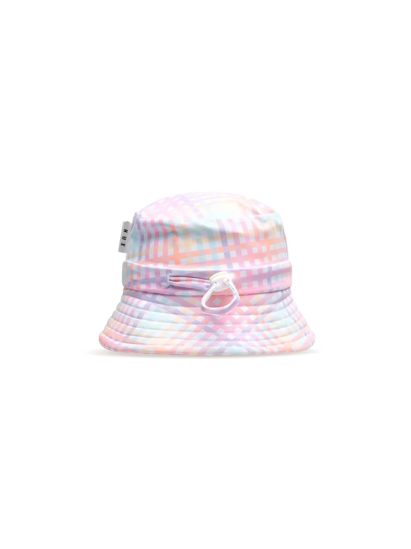 Huxbaby Rainbow Check Swim Hat Rainbow Check