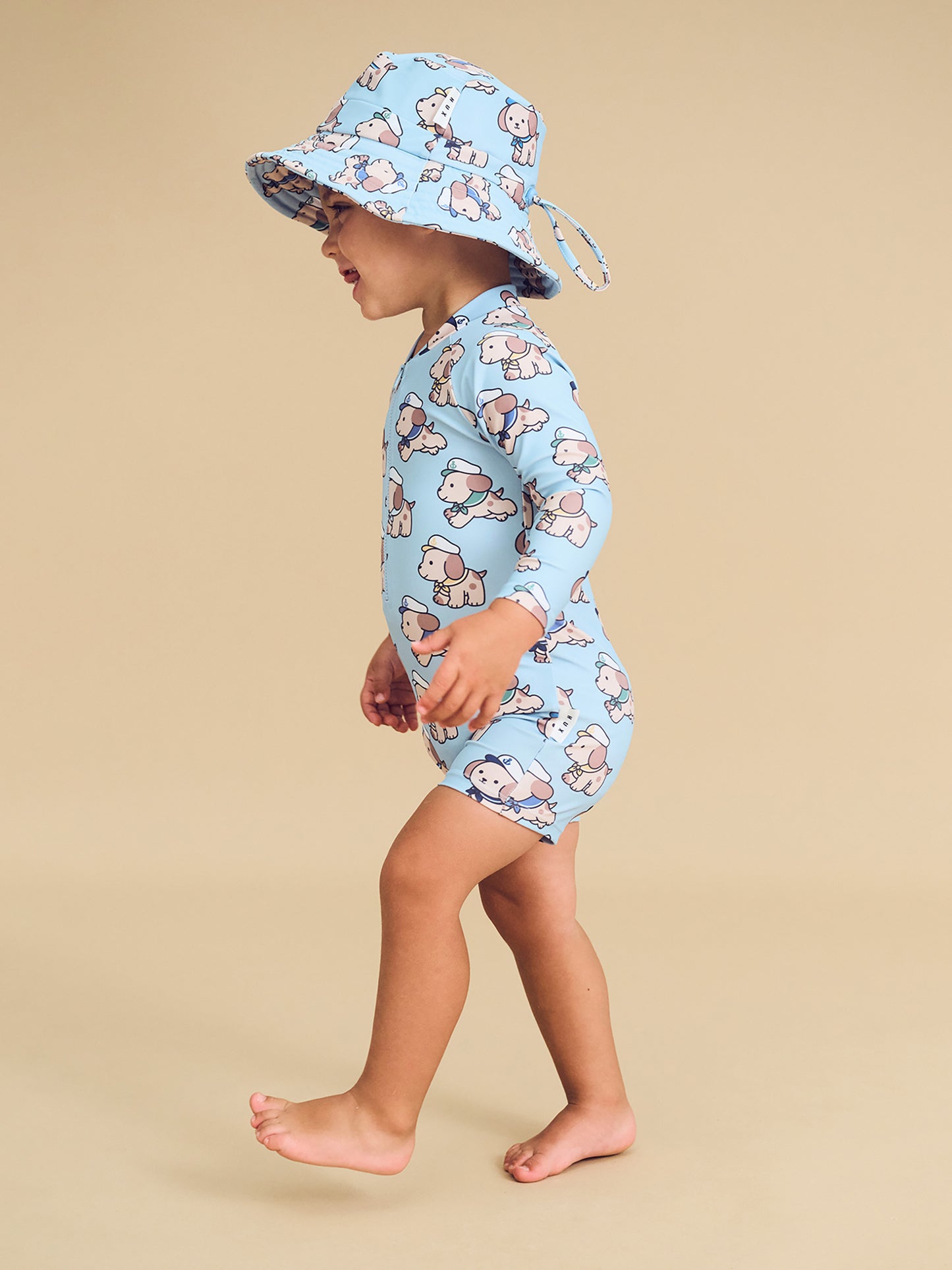 Huxbaby Sailor Pup Swim Hat Marine Blue