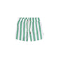 Huxbaby Cabana Stripe Swim Short Almond Milk Basil