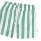 Huxbaby Cabana Stripe Swim Short Almond Milk Basil