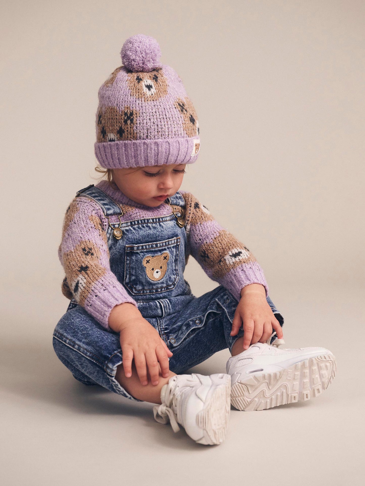 Huxbaby Orchid Huxbear Knit Beanie