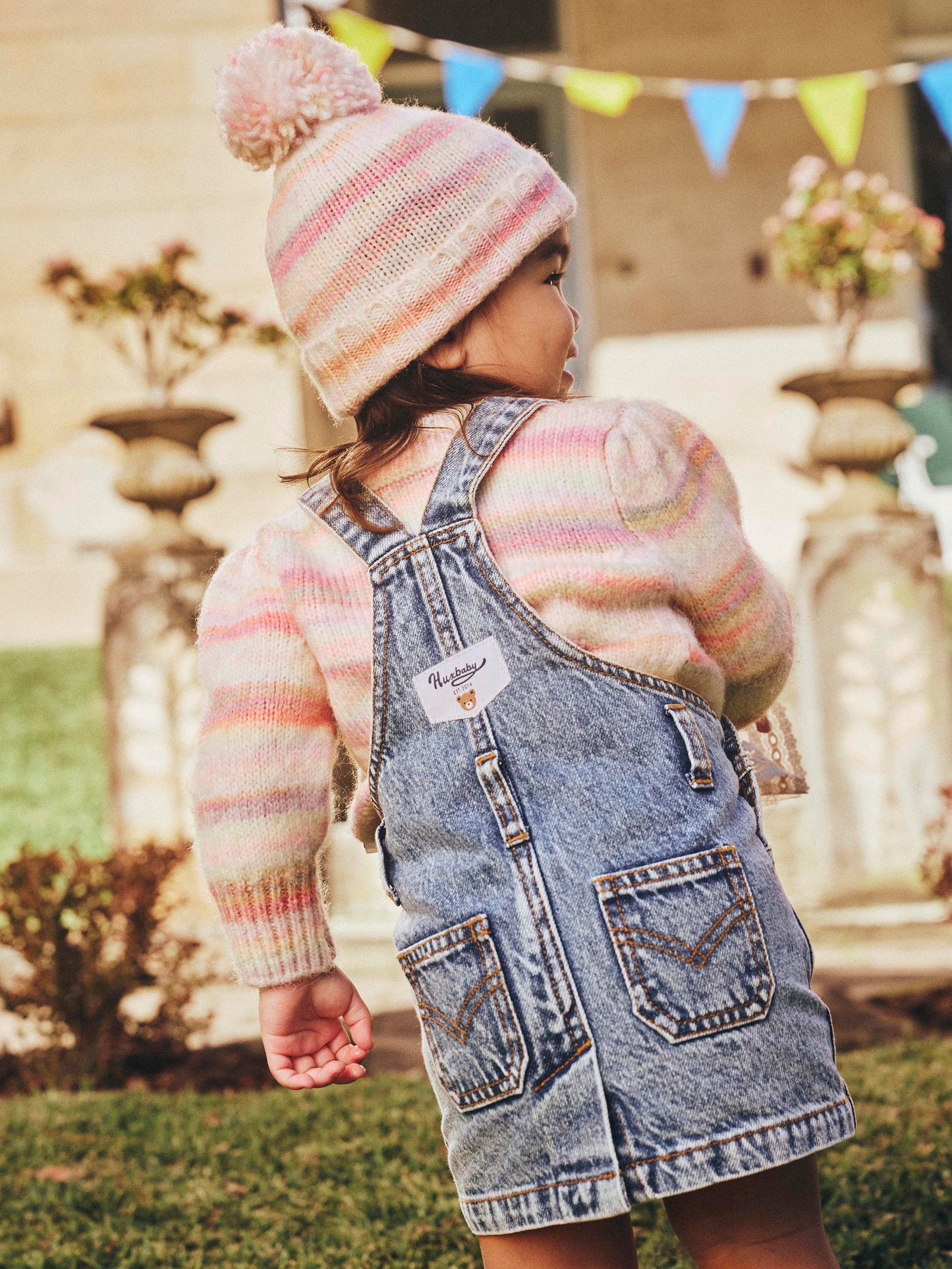 Huxbaby Rainbow Stripe Knit Beanie