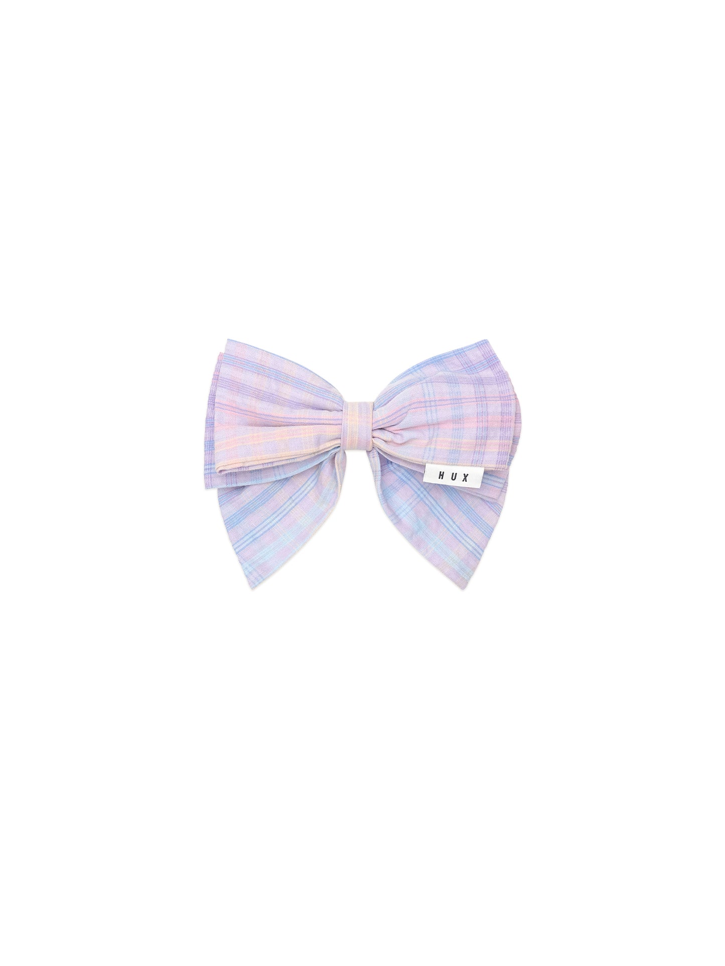 Huxbaby Rainbow Check Bow