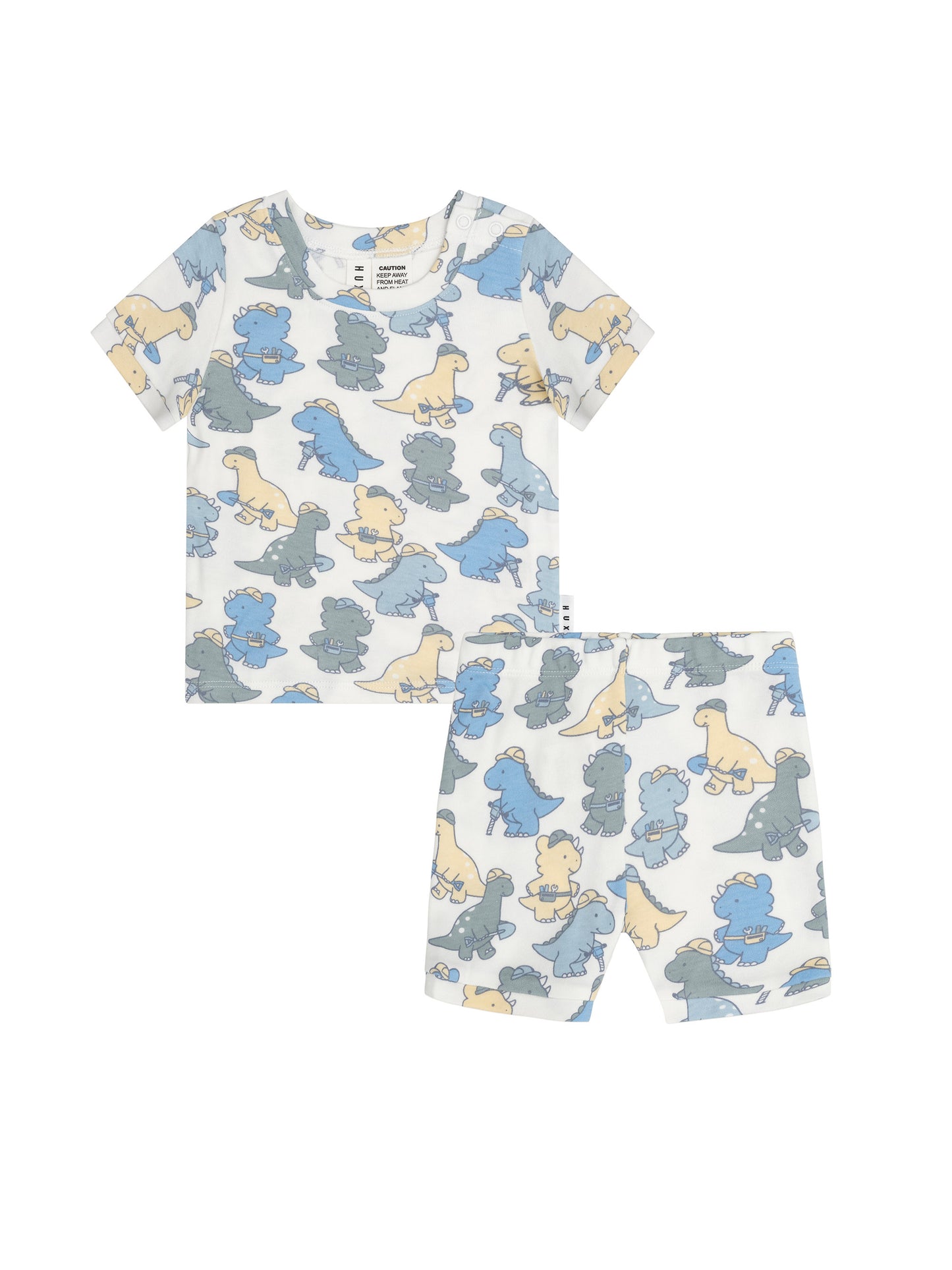 Huxbaby Construction Dinos PJ Set