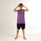 Hello Stranger Future is Bright Muscle Tee Purple