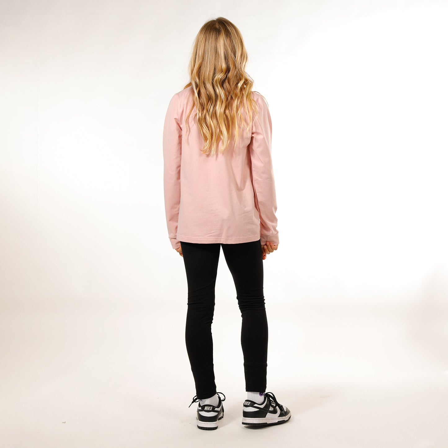 Hello Stranger Girls Long Sleeve Tee Dusty Pink