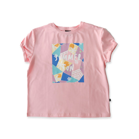 Hello Stranger Summer Fun Bailey Tee Pink