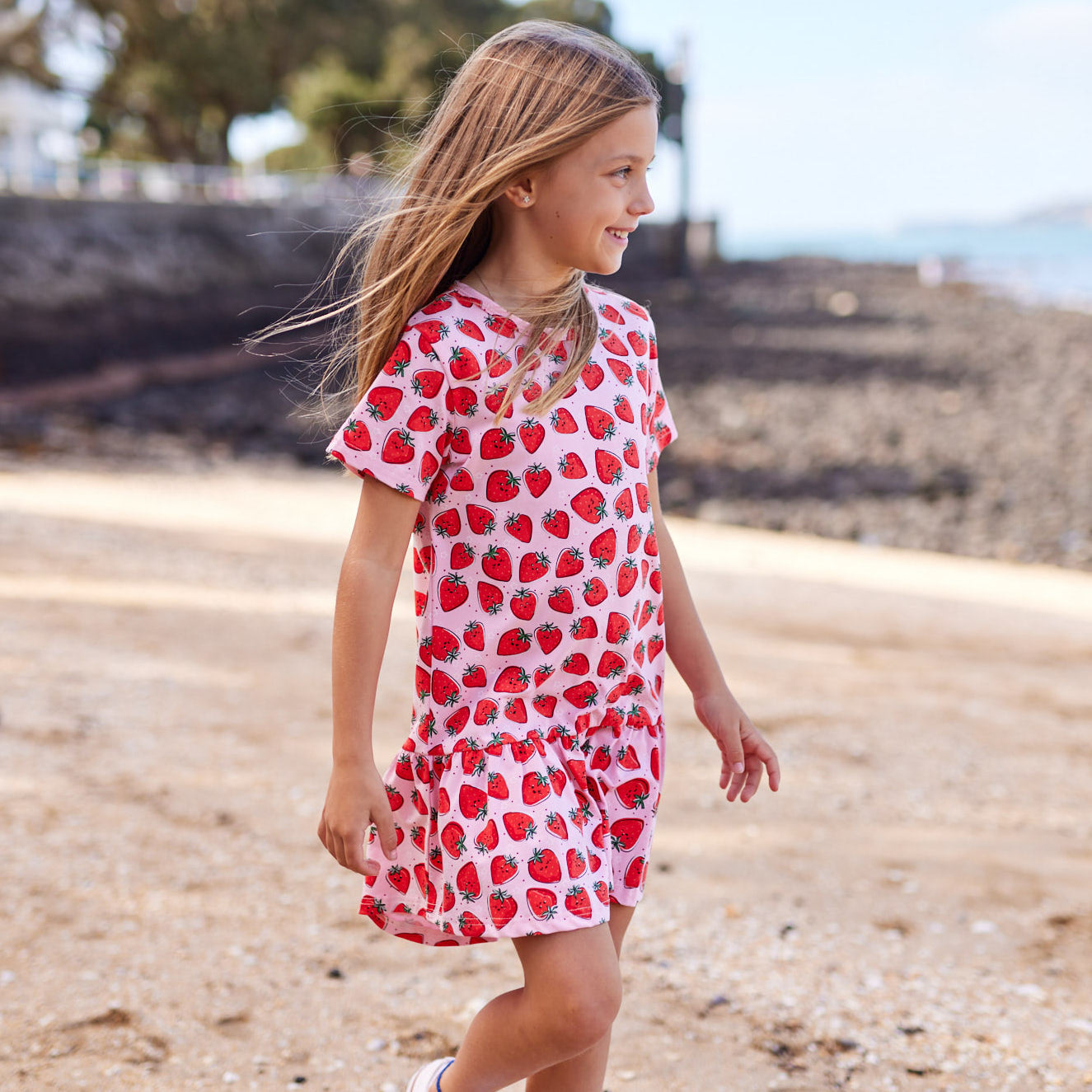 Radicool Strawberry Crush Frill Dress