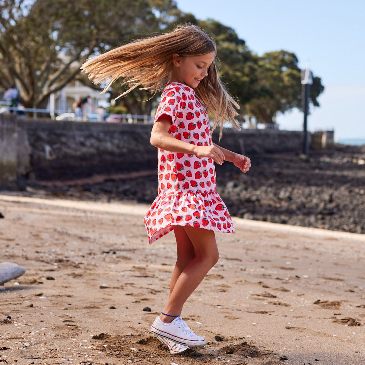 Radicool Strawberry Crush Frill Dress