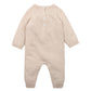 Minihaha Olive Bunny Knitted Romper Oat Marl