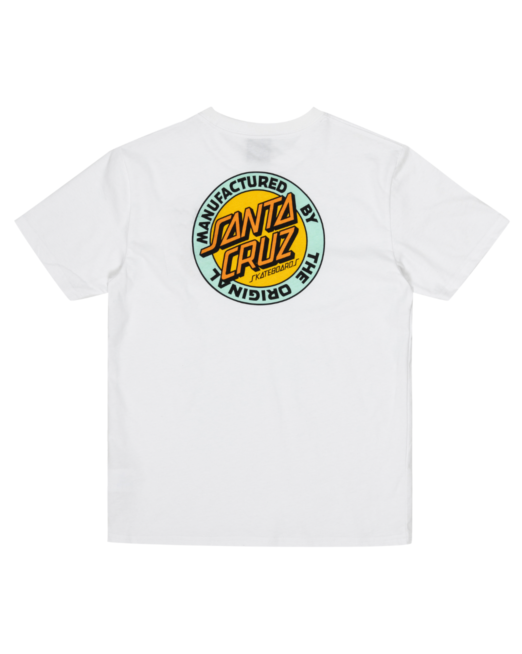 Santa Cruz MFG Retro Dot Tee White with Yellow