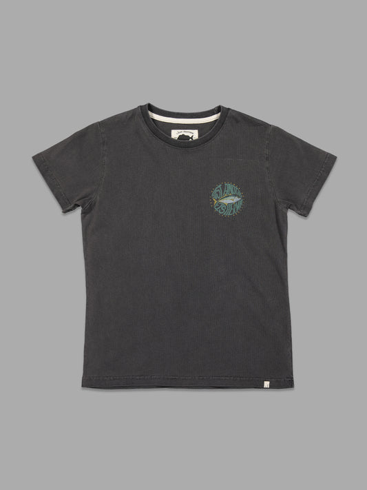 Just Another Fisherman Mini Trev Tee Aged Black