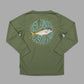 Just Another Fisherman Mini Trev UPF40 Long Sleeve Tee Lichen