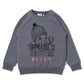 Minti Hello Octopus Furry Crew Dark Grey