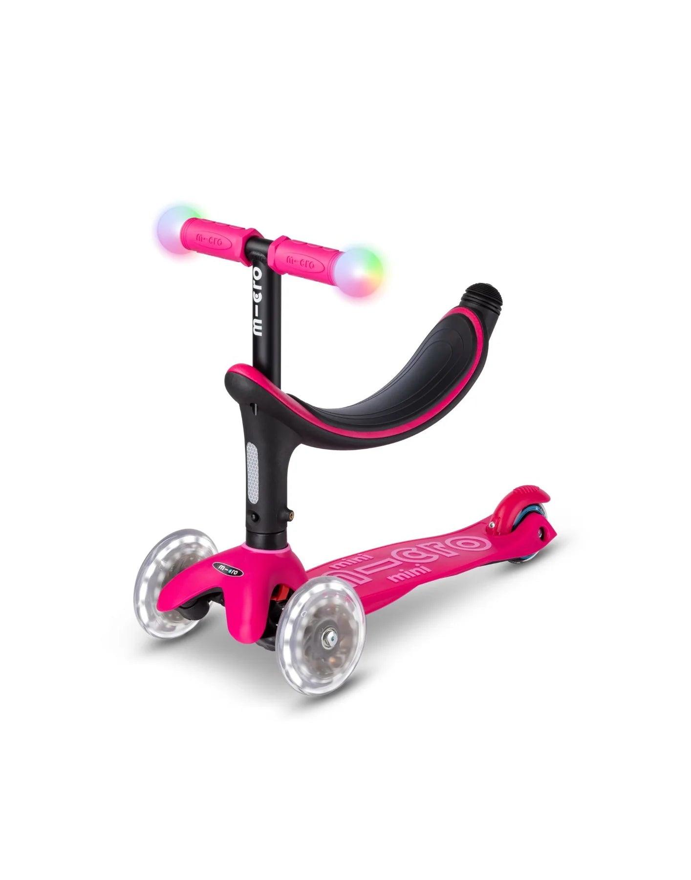 Micro Scooter Mini2Grow Deluxe Magic LED Scooter Pink